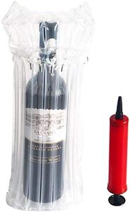 YFOX 10 protectores de botellas de vino y bolsas inflables para columna de aire inflables con bomba de aire para transporte y embalaje seguro