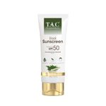 TAC Eladi Sunscreen Gel SPF 50 PA+++|High Grade Sun Protection with UVA/B + Blue Light Barrier|Matte Gel Sunscreen| For Acne Prone Oily Skin|No White Cast & Weightless|Pore Minimizing & Priming- 50gm