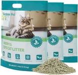 Gardner Pet Natural Tofu Cat Litter, Cat Litter with Green Tea Extract – Dust-Free, Fast Clumping, Flushable, and Odor Control for Multi-Cat Homes, 6lbs x 3 Pack