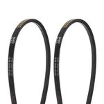 HARFINGTON 2Pcs M-40 Rubber V Belt Drive Transmission Belt 40" Pitch Girth 10mm Width 5.5mm Height JIS Standard Industrial Power Belt for Machinery Mower