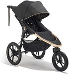 Baby Jogger Summit x Robin Arzón All-Terrain Jogging Stroller | Foldable 3-Wheel Exercise Pushchair | City Royalty (Black & Gold)