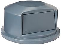 Rubbermaid Commercial Heavy-Duty Brute Dome Swing Top Door Lid for 44 Gallon Waste/Utility Containers, Plastic, Gray (FG264788GRAY)