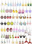 36 Pairs Cute Weird Fun Earrings fo