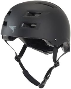 Flybar Bike Helmet- Multi Sport Dual Certified Adjustable Dial, Skateboard Helmet, Roller Skating, Pogo, Electric Scooter, Snowboard, Boys and Girls Kids- Adults Helmets (Blk,M-L)
