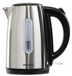 Daewoo Kensington, Jug Kettle, Stainless Steel, Family Size, Fast Boil, Auto Shut Off, 360 Swivel Base, Cord Storage, Power Indicator, Removable Filter For Easy Cleaning, Polished Stainless Steel