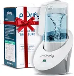 PIURIFY 50 Oz Hydrogen Water Pitcher - BPA Free Rich Hydrogen Water Generator Electrolysis Jug with SPE/PEM Technology. Hydrogen Water Machine, Balanced PH Levels and Filtered with Calcium Sulfite