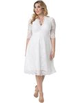 Kiyonna Women's Plus Size Wedding Belle Dress, Ivory, Small