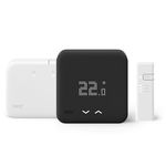 tado° Starter Kit - Wireless Smart Thermostat Black Edition [incl. Programmer with Hot Water Control] (V3+) [UK]