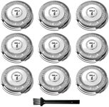SH70 Replacement Heads For Philips Norelco 7000 series,7500 S7370 S7371 S7720 And Shaver SW7700, 9pc-Pack.
