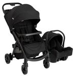 Graco Tavira Travel System - Suitable from Birth to Approx. 4 Years (0-22kg). One-Hand Folding, Compact Pushchair, Includes i-Size car seat, Midnight Fashion