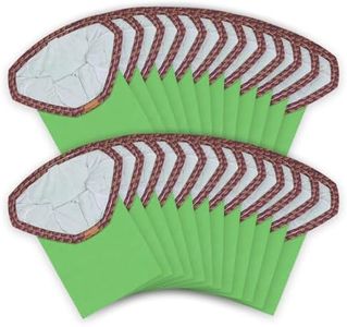 LOSKLENO 24 Pack 107314 Vacuum Bags Compatible with ProTeam 6 QT Backpack Vacuum Cleaner, Fit for Models Super Coach Pro 6, ProVac FS 6, GoFit 6/6 PLUS, #107314 Open Triangular Collar