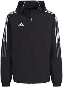 Adidas TIRO 21 all-Weather Jacket, Giacca Impermeabile Uomo, Nero, M