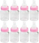 Baby Shower Favor - 36 Pack Pink Mini Milk Bottle Party Favor Gift Bag Boxes 1.5" x 3.5"