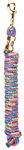 Weaver Leather Mini/Pony Lead Rope, Pink Fusion/Purple Jazz/Hurricane Blue/Lime Zest, 1/2" x 7'