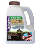 Defenders 2 x 2.5 kg Mole Scatter Granules (Humane, Natural Mole Deterrent, Use Year-Round, Covers Up to 250 sq m, Safe for Use Around Kids and Pets)
