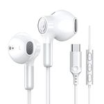 USB C Headphones for iPhone 15 Pro Max iPad Pro USB C Earphones with Microphone Type C Headphones Wired Earbuds USB Type C Earphones for Samsung Galaxy S24 Ultra S23 S22 S21 S20 A53 A54 A34 Pixel 8 7