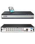 ZOSI DVR for Security Camera,H.265+ Full 1080P Video Recorder with Remote View,Motion Detection,16 Channel Hybrid 4-in-1 Surveillance CCTV DVR for 960H,CVI,TVI,AHD Home Cameras System(2TB Hard Drive)