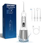 Portable Dental Water Flosser, 9 Pressure adjustable Modes, LED display, 4 Nozzles, 300ml Watertank, IPX7 Waterproof