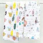 MOM CARE Muslin Baby Bath Towel Cotton Super Soft Bathing Towels for Newborn Highly Absorbent, Kids Boys and Girls (Pack of 1) White Size 50 x 100 cm