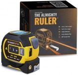 The Almighty Ruler Laser Tape Measure | Laser Distance Measurer, Heavy-Duty Tool with Cross Marking Feature, Smart Range Finder, Easy-Read Display, Ft & Metric Measurement | 131 ft | 43 yd | 40 m