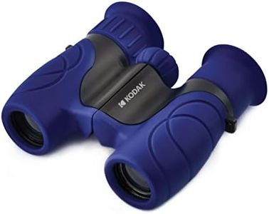 KODAK BCS100 Kids Binoculars - Compact Binoculars for Children, Soft Rubber, Ergonomic Design, Includes Strap and Carrying Case, 8X Magnification – Blue