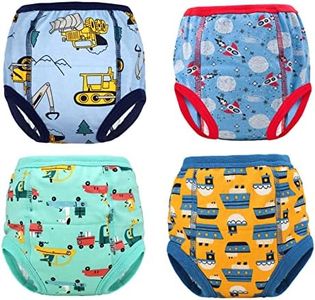 MooMoo Baby Potty Training Pants 4 Packs Absorbent vehicle Training Pants for Boys and Girls 5T