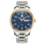 OLEVS Blue Watch for Men Stainless 