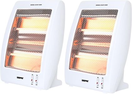 Geepas Quartz Halogen Heater 2-Pack – Energy Efficient Home Heating
