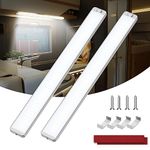 Kriogor 12V Interior LED Lights, Upgraded 228 LED Universal Strip Light with ON/Off Switch, 42CM 6000K White Lamp for Caravan Motorhome Bus Van Car Camper RV Kitchen Bathroom Cabinet Wardrobe (2 Pack)