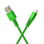 boAt Rugged V3 Braided Micro Usb Cable For Android Smartphones, Windows Phone, Tablets, Pc Peripherals And Other Micro Usb Compatible Devices (Ivy Green)