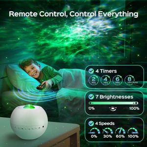 PIKOY Galaxy Star Projector – LED Night Light for Bedroom