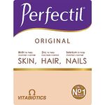 Perfectil Original Beauty Supplement for Hair Skin and Nails, One-A-Day Formula, 90 Unflavoured Tablets, 90-Day Supply, by Vitabiotics