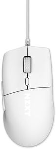 NZXT Lift 2 Ergo | Mouse gaming con cavo leggero ed ergonomico | Design leggero 61 g | Polling rate 8K | Switch ottici | Sensore ottico 26K DPI | Piedini 100% PTFE | Bianco
