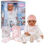 Baby Annabell Interactive Leah 43cm - Soft bodied baby doll with realistic movements, sounds & accessories - Suitable for Children Aged 3+