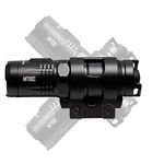 Nitecore MT10C 920 Lumen ARC Rail Tactical Helmet Light, Rechargeable and Rotary with Red Light