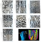 LiME LiNE Airbrush Stencil Set, Wood Grain, Grunge, Animal Print Custom Paint Template