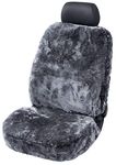 Walser lambskin seat cover for car Trish, award Very Good* lambskin car seat cover, 100% car seat cover lambskin, 1 piece anthracite