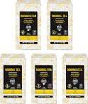 Soeos Rooibos Tea, Ginger and Turmeric, Herbal Tea, Naturally Sweet Herbal Tea, Caffeine Free Tea, Pack of 5, 20 Tea Bag Each.