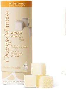 Teaspressa Luxe Mixer Cube - Orange Mimosa - Craft Cocktail Mixer for Orange Mimosa's, Just Add Champagne, Bubbly, or Make a Mocktail - Kosher - Makes 30 Cocktails - Hosting Made Easy - Great Gift Idea