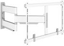 Vogel's Elite 5645 full-motion ultra-thin TV wall bracket for 40-77 inch TVs, Max. 45 kg, Swivels up to 180°, Full-motion TV mount max. VESA 600x400, Universally compatible