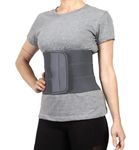 ORANCLE CARE Cotton, Abdominal Belt After Delivery For Tummy Reduction Belly Support Belt, Lower Back Pain Relief Belt, Breathable Belt For Women & Men (Universal (Compatible S, M, L, Xl), Grey)