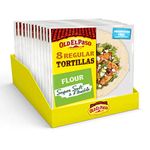 Old El Paso Regular Super Soft Flour Tortillas 326g (Pack of 12)