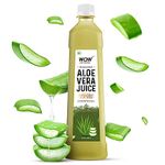 WOW Life Science Himalayan Aloe Vera Juice -1L | 1000mg+ fiber| Cold Pressed 100% Organic Aloe Vera| No Added Sugar | Hydrates, Detoxifies, Supports Skin & Hair Health | Aids in Weight Management