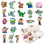 Shoe Charms Decorations for Clogs, Anime Charm Shoe Accessorie Set, Cute Kids Shoe Charms, DIY Shoe Accessories Charms Gifts Boys Girls Teens Adults for Summer Clog Sandal Bracelet Badges Wristband