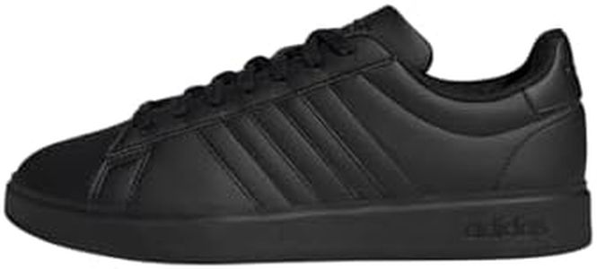 adidas Men's Sportswear Grand Court 2.0 Cloudfoam Lifestyle Shoes, Core Black/Core Black/Cloud White, US 10