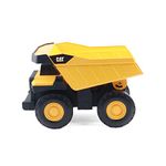 CatToysOfficial 82886 CAT Construction 16" Steel Dump Truck with Extra Large Wheels | Ages 3+ Outdoors Gifts & Toys Action Vehicles for Kids, Yellow