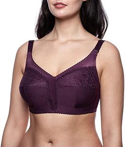frugue Comfort Non Wired Wireless Support Bra Purple 46 HH