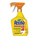 Resolva Bug Killer Spray -1 Litre Ready To Use Pest Control for Outdoor and Indoor Plants | Aphids, Caterpillars, Thrips and More Insecticide spray With Perfectonish Thanks you Sticker Packaging (3)