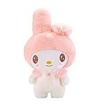 FAMILIO Cute My Melody Plush Toys Anime Soft Plushie Dolls Stuffed Pillow Melody Sanrio for Girls Pillow Cartoon anime pillow Cartoon Cosplay Toy Bag Birthday Gift