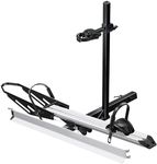 Young Electric Hitch Mount Single Bike Rack with Ramp for Electric Bike, 100 lbs. Capacity Bike Carrier for Truck, Trailer, RV, SUV